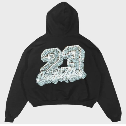 synasworld Black Central Cee 23 Pullover Hoodie