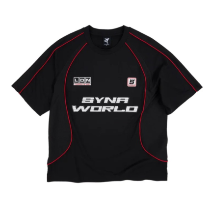 SYNA Black Tee Perforated