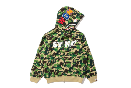 synasworld BAPE X BY CENTRAL CEE CAMO ZIP HOODIE